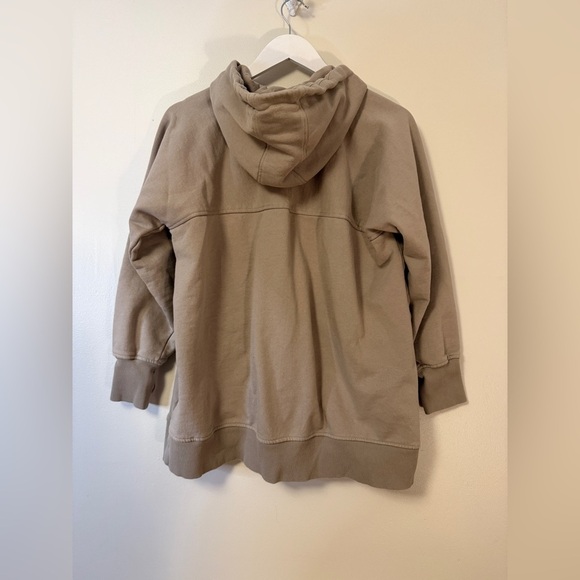 Seraphine Hoodie Jacket Taupe Maternity Nursing Zip-Up Hoodie No Panel Sz 8 - Picture 4 of 7